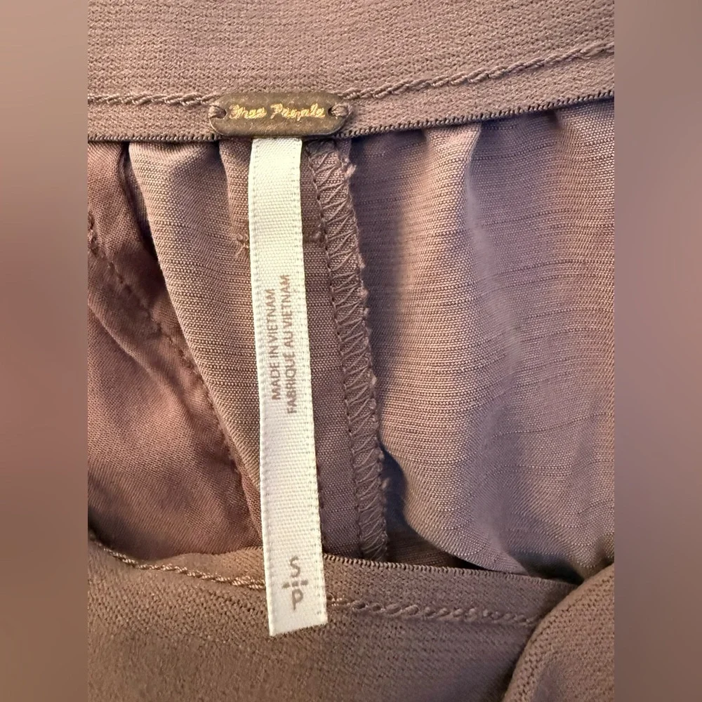 Free People Nothing to Say Wide-Leg Women's Pants in Mauve size small - Picture 6 of 7